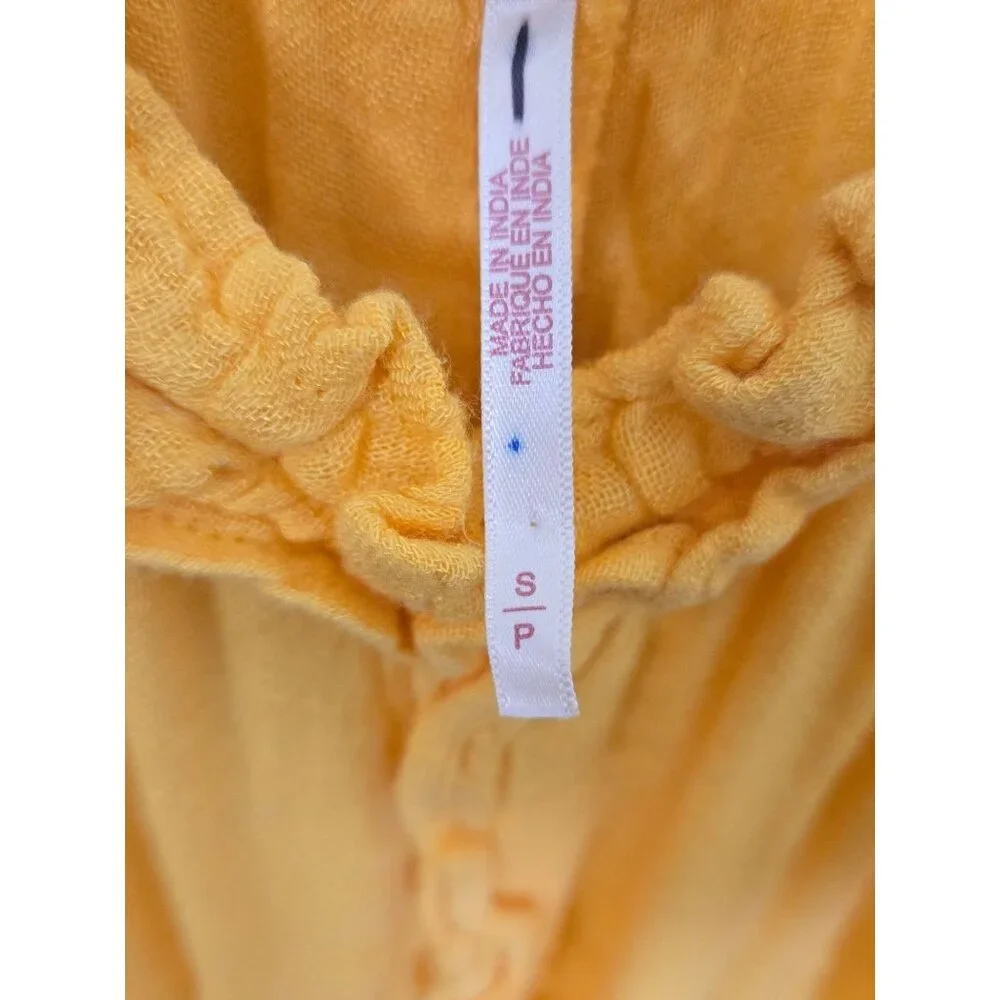 Free People Mckinley Ruffle Maxi Dress, Boho Chic Summer Staple, Banana Yellow S - Picture 10 of 10